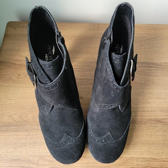 EUC AEROSOLES HEELREST MONK SHOES SHOES GENUINE LEATHER UPPER SIZE 8.5 - Picture 3 of 16